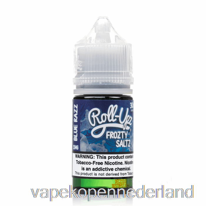 Vape Nederland Blauw Frambozenijs - Sap Roll-upz Zout - 30ml 50mg